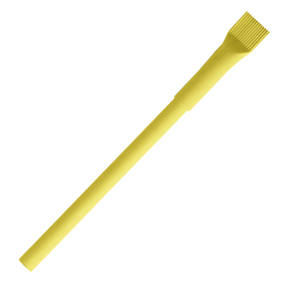 Ручка шариковая N20, желтый, бумага, цвет чернил синий
