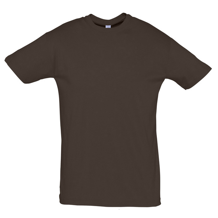 Футболка мужская REGENT, шоколадный_L, 100% х/б, 150 г/м2