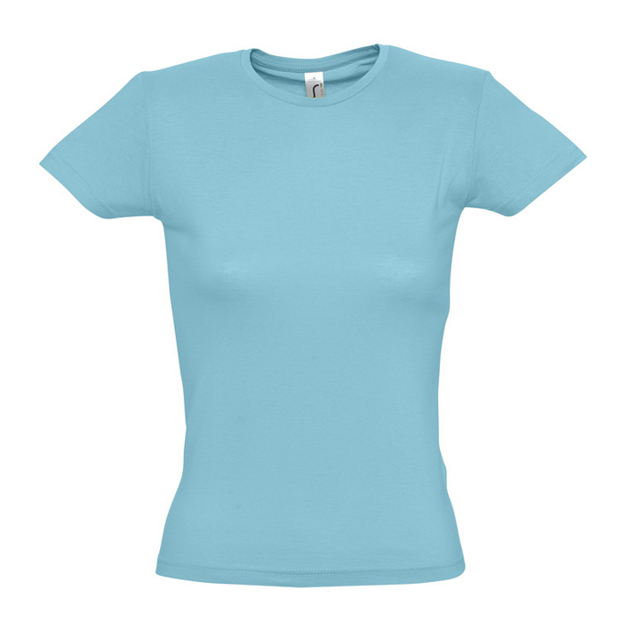 Футболка женская MISS, бирюзовый, XL, 100% хлопок, 150 г/м2