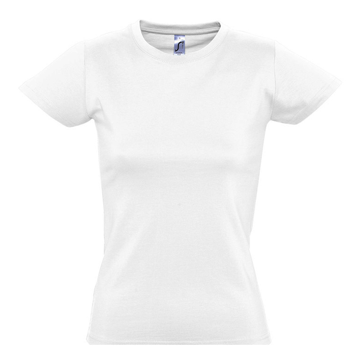 Футболка женская IMPERIAL WOMEN, белый_XL, 100% х/б, 190 г/м2