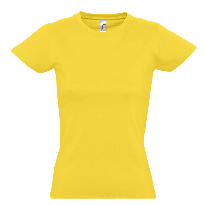 Футболка женская IMPERIAL WOMEN, желтый_2XL, 100% х/б, 190 г/м2