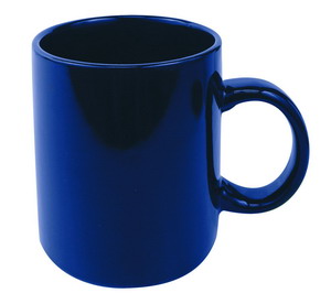 Кружка; темно-синий; 320 мл; тонкая керамика; деколь
