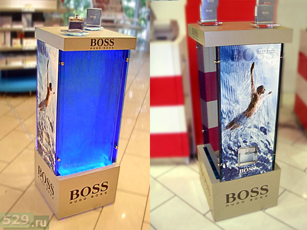 Оформление бренд-зоны Хьюго Босс