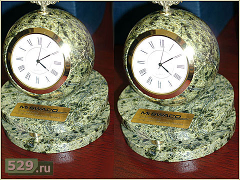 Бизнес-сувенир часы с логотипом нефтяной компании