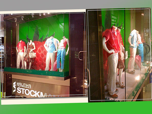 Оформление витрины магазина одежды