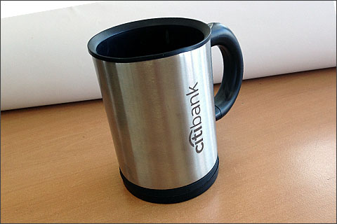 Сувениры с нанесением символики Кружка для банка