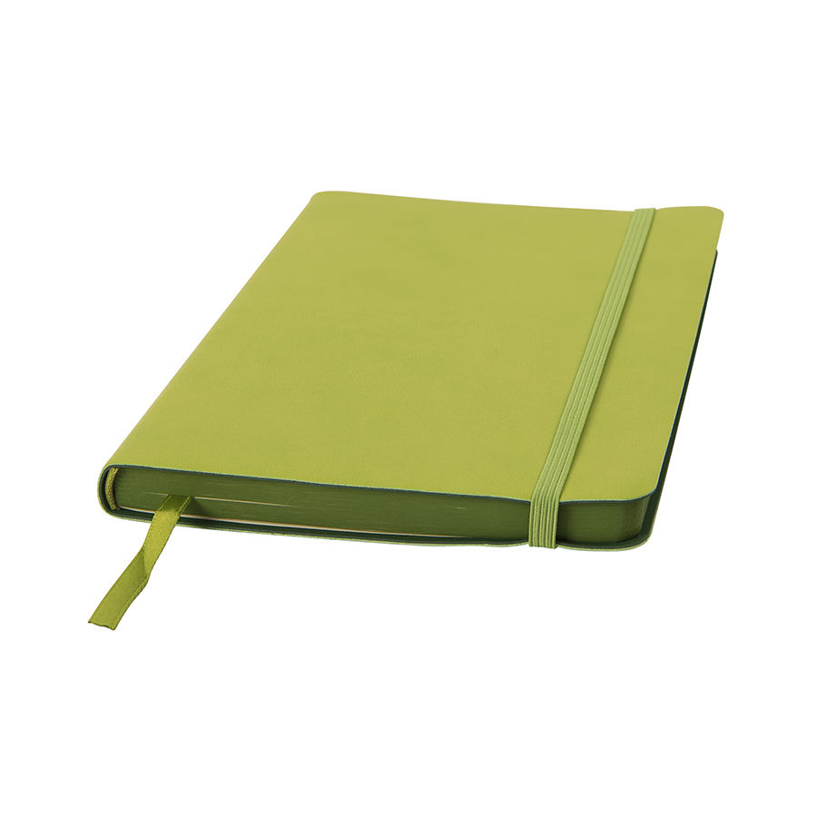 Ежедневник недатированный Shady, А5,  зеленое яблоко, кремовый блок в линейку, зеленый обрез