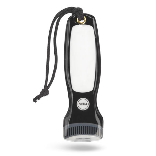 THELIX Фонарик LED  карманный, ультратонкий, пластик, черный