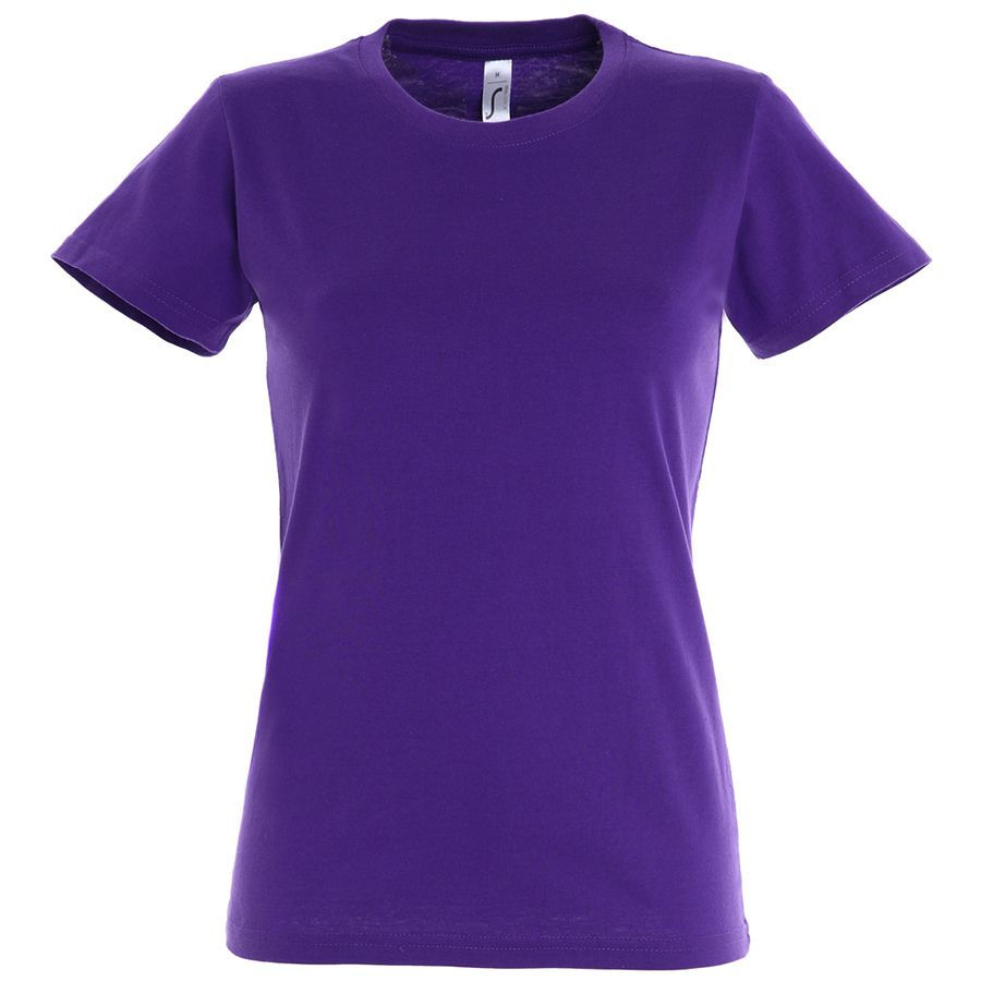 Футболка женская IMPERIAL WOMEN, фиолетовый_XL, 100% х/б, 190 г/м2