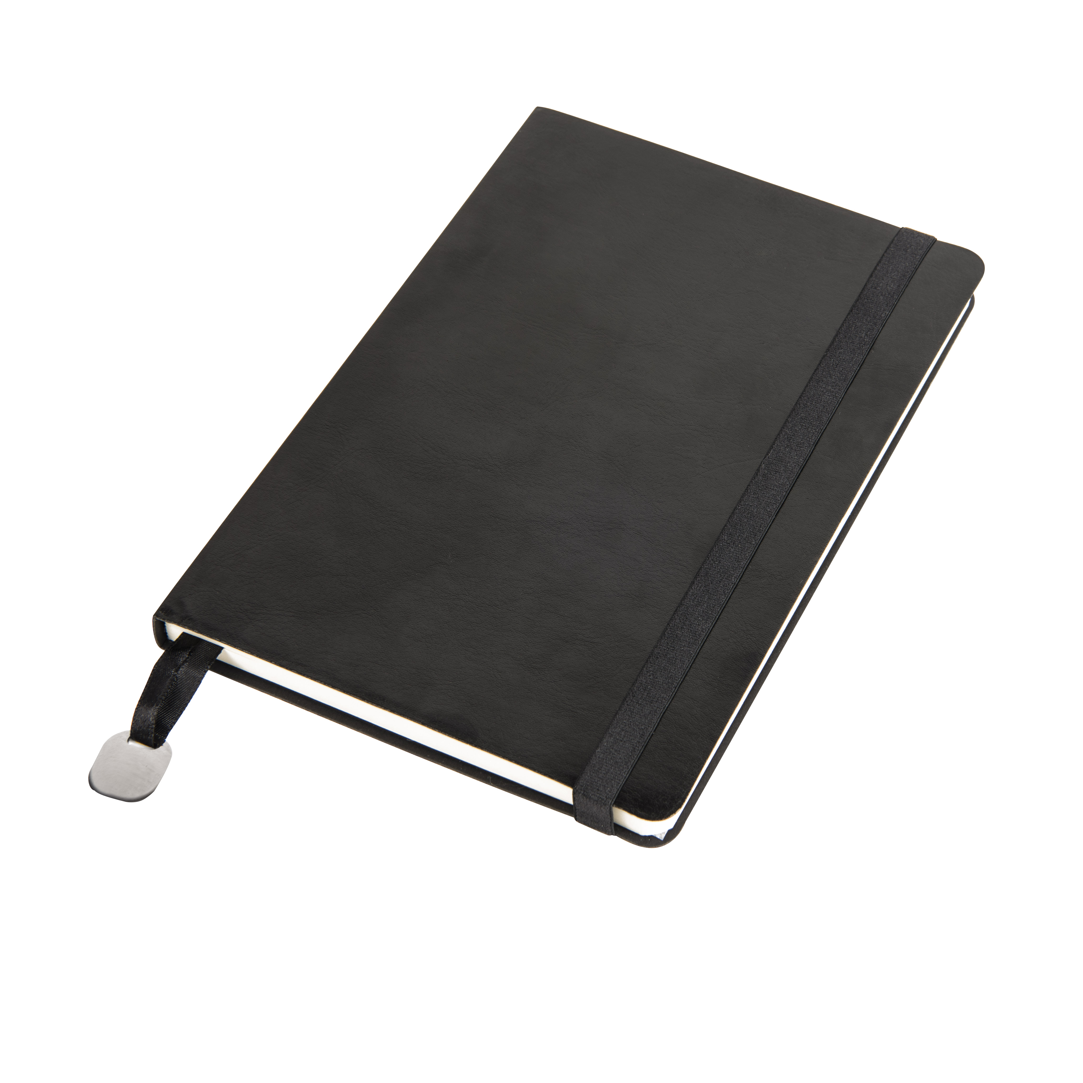 Ежедневник недатированный Boomer, А5,  черный, кремовый блок в линейку, без обреза