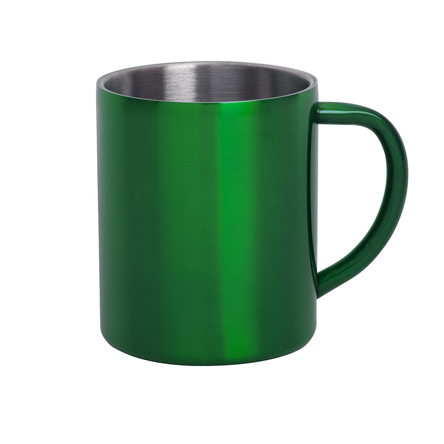 Кружка YOZAX; 280 мл; зеленый, нержавеющая сталь