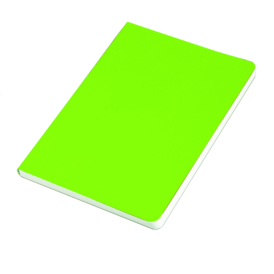 Ежедневник недатированный Tony, А5, лаймовый, кремовый блок в линейку