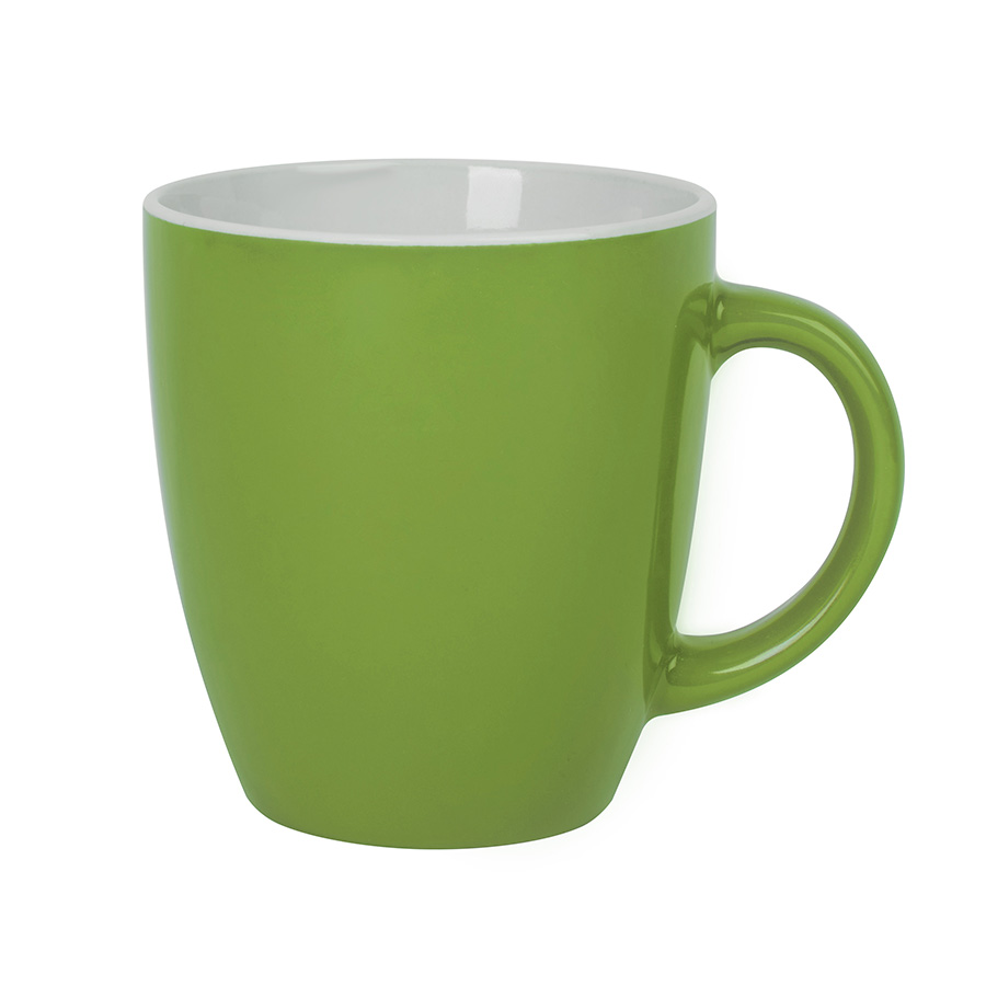 Кружка  ANNA, зеленый, 310мл, тонкая керамика