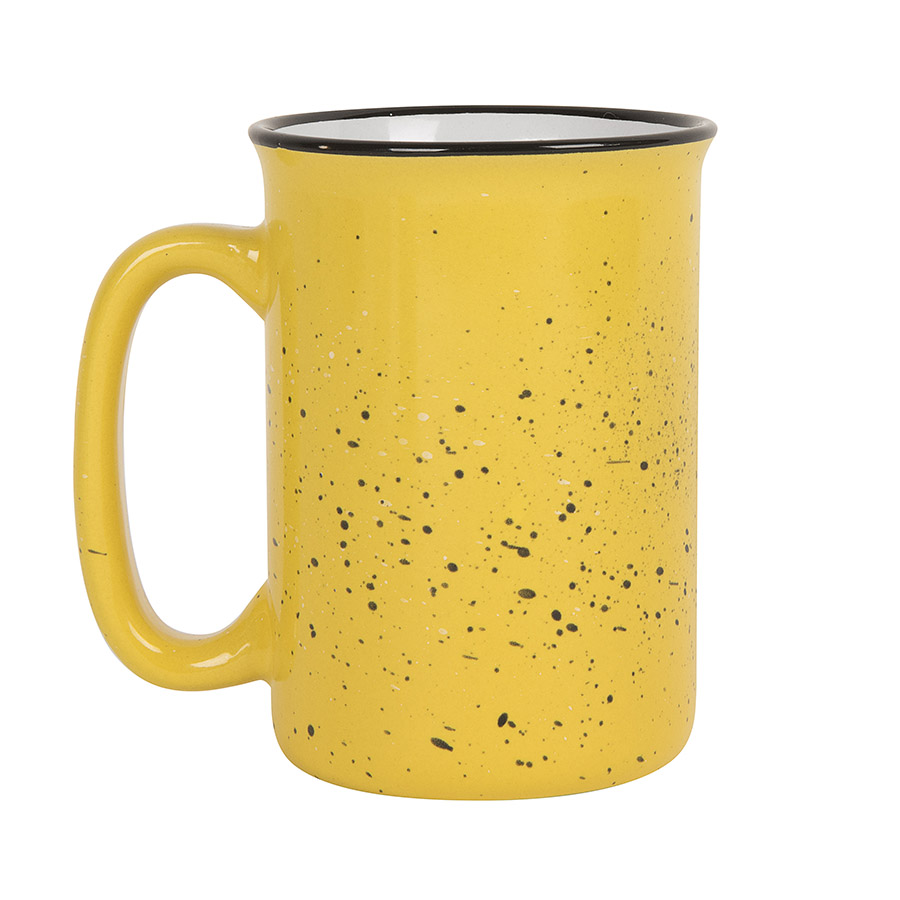 Кружка  UNIVERSE, желтый, 390мл, тонкая керамика