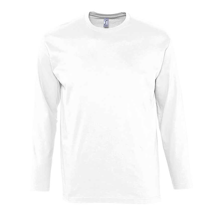 Футболка мужская с длинным рукавом MONARCH, белый, 3XL, 100% хлопок, 150 г/м2