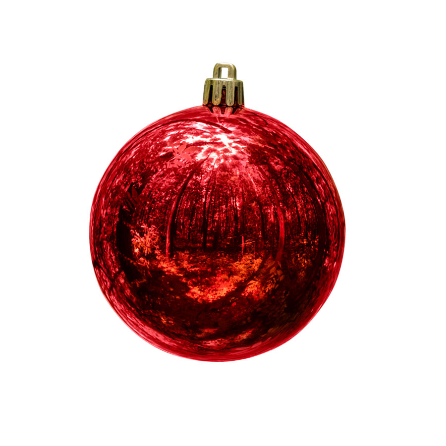 Шар новогодний Gloss, диаметр 8 см., пластик, красный