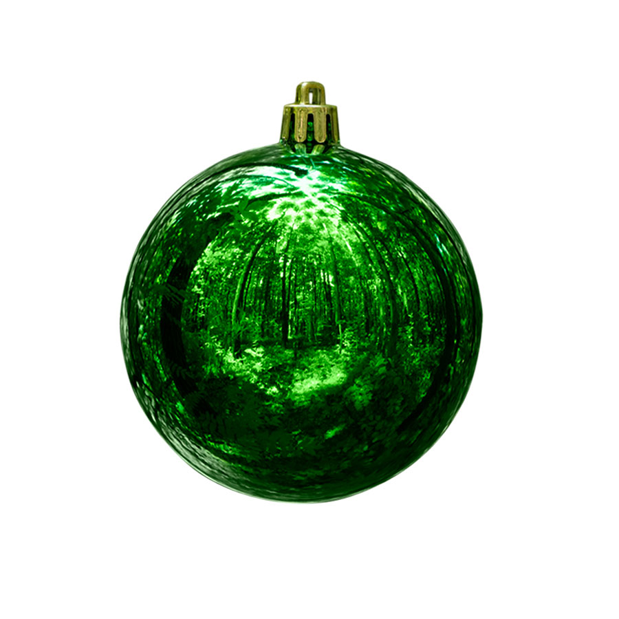 Шар новогодний Gloss, диаметр 8 см., пластик, зеленый