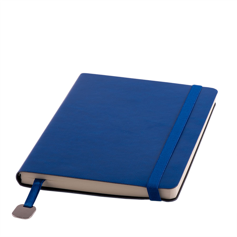 Ежедневник недатированный Boomer, А5,  синий ройал, кремовый блок в линейку, без обреза