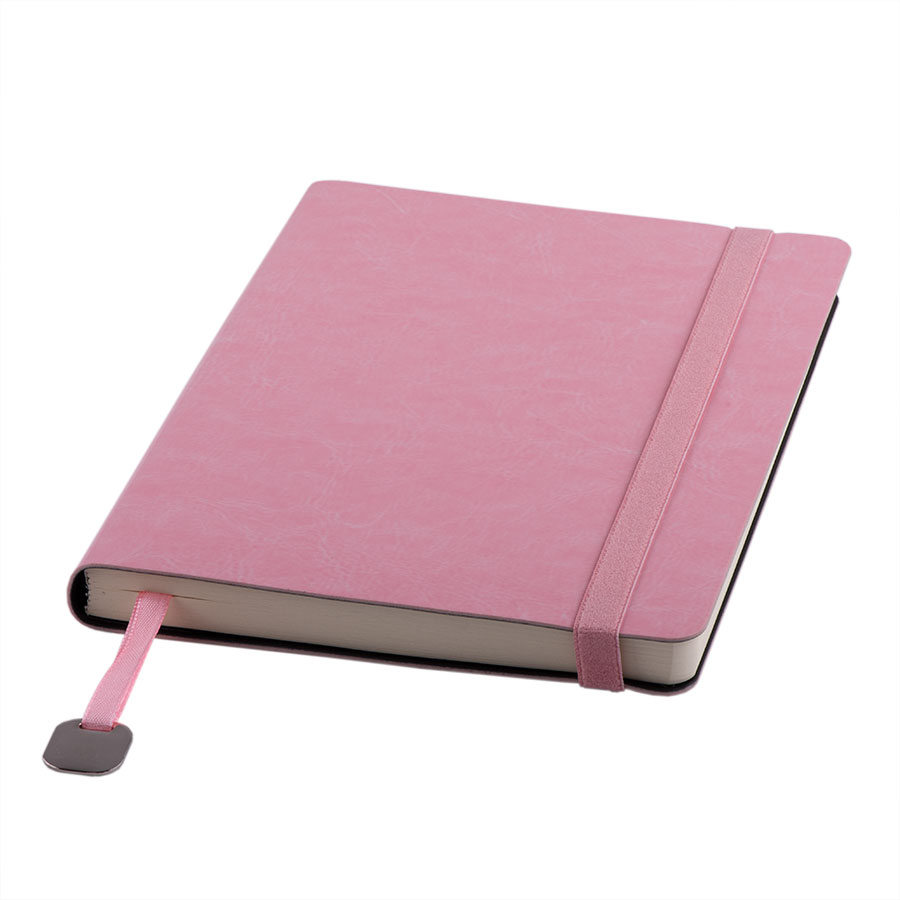 Ежедневник недатированный Boomer, А5,  светло-розовый, кремовый блок в линейку, без обреза