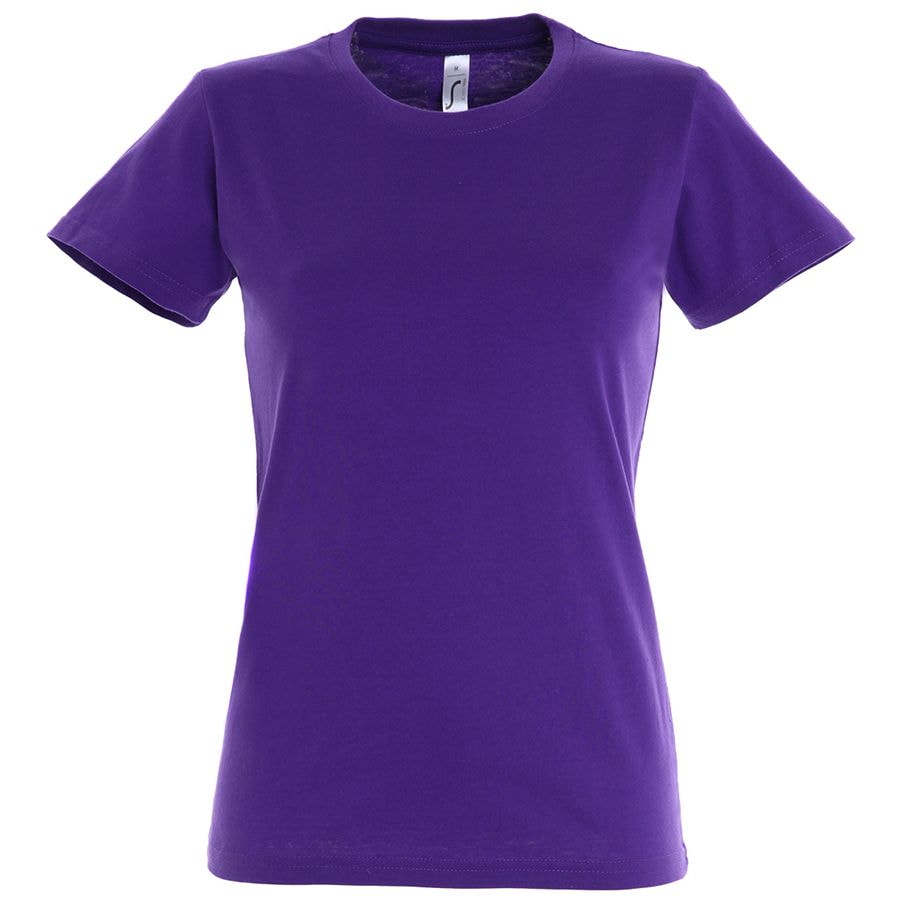 Футболка женская IMPERIAL WOMEN, фиолетовый_2XL, 100% х/б, 190 г/м2
