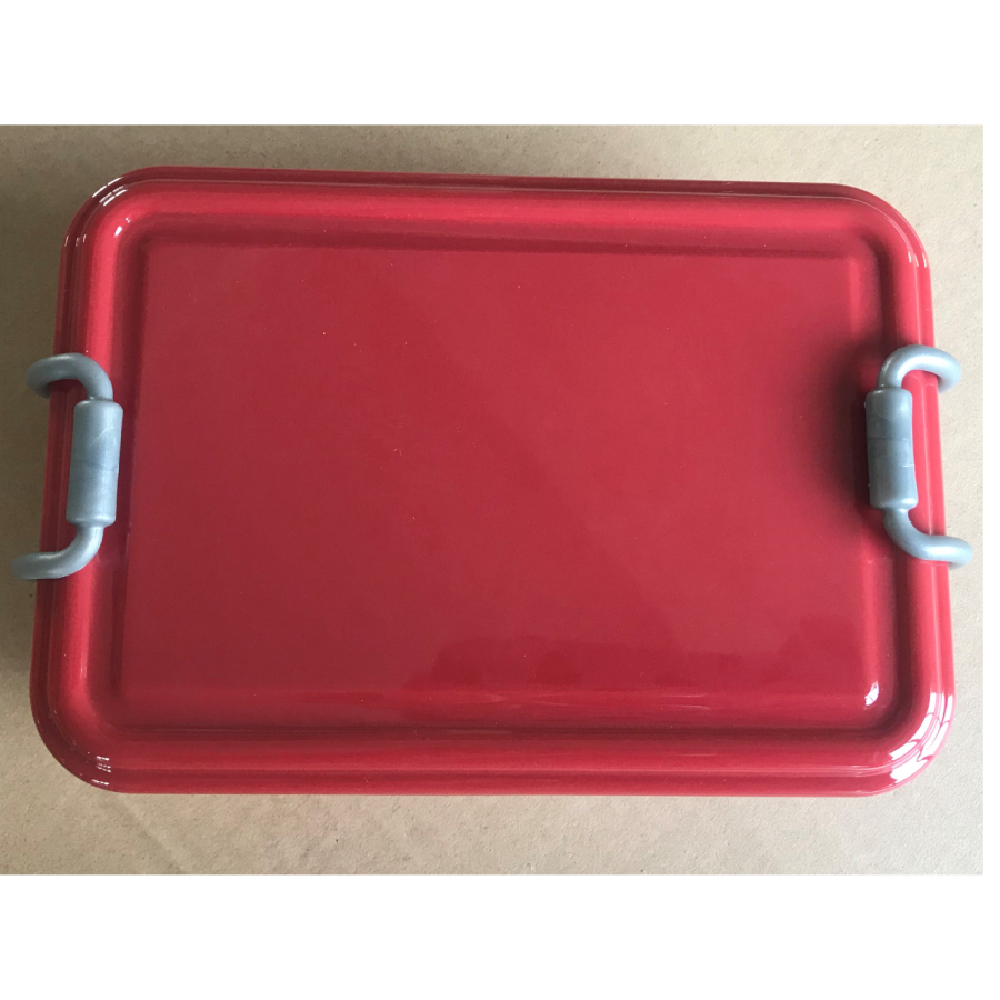 Ланч-бокс MEAL, пластик, 2 отделения, 650мл, 17,8х11,8х6,6 см, красный