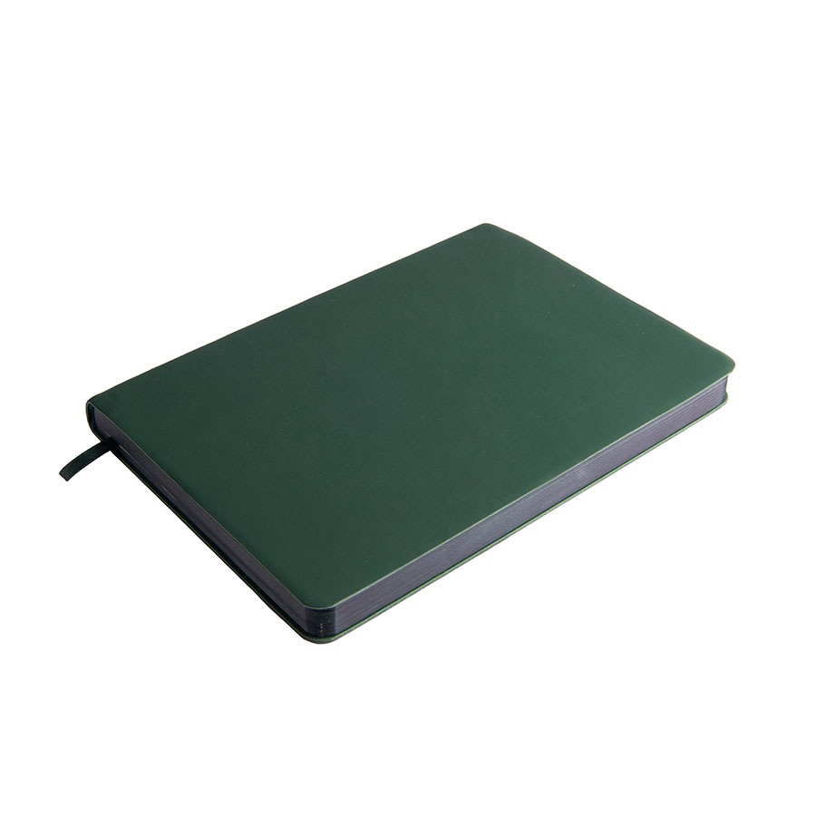 Ежедневник недатированный Pulpy, А5,  зеленый, кремовый блок в линейку, зеленый срез