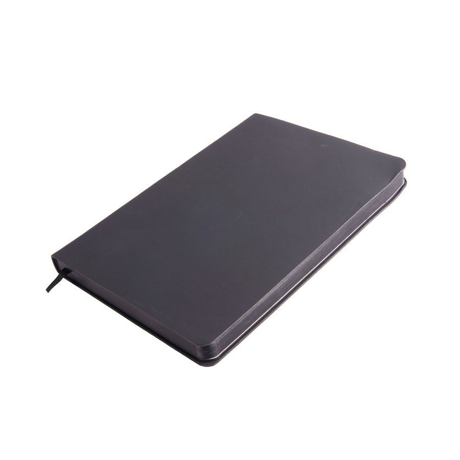 Ежедневник недатированный Pulpy, А5,  черный, кремовый блок в линейку, черный срез