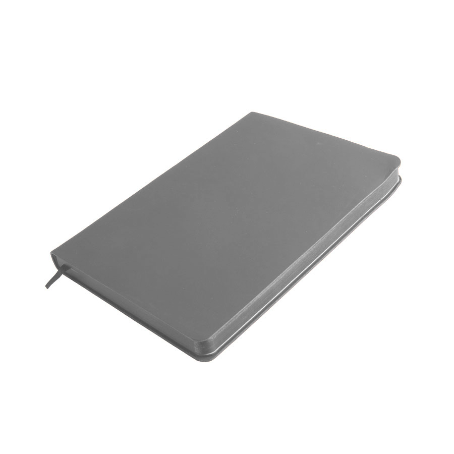 Ежедневник недатированный Pulpy, А5,  светло-серый, кремовый блок в линейку, светло-серый срез