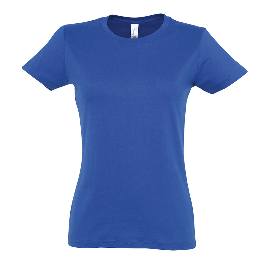 Футболка женская IMPERIAL WOMEN, ярко-синий_2XL, 100% х/б, 190 г/м2
