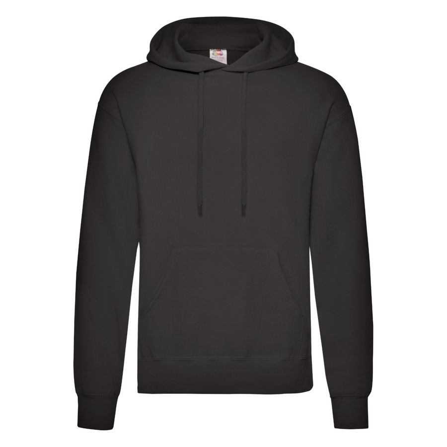 Толстовка CLASSIC HOODED 3XL черный 80% хлопок, 20% полиэстер, плотность 280г/м2