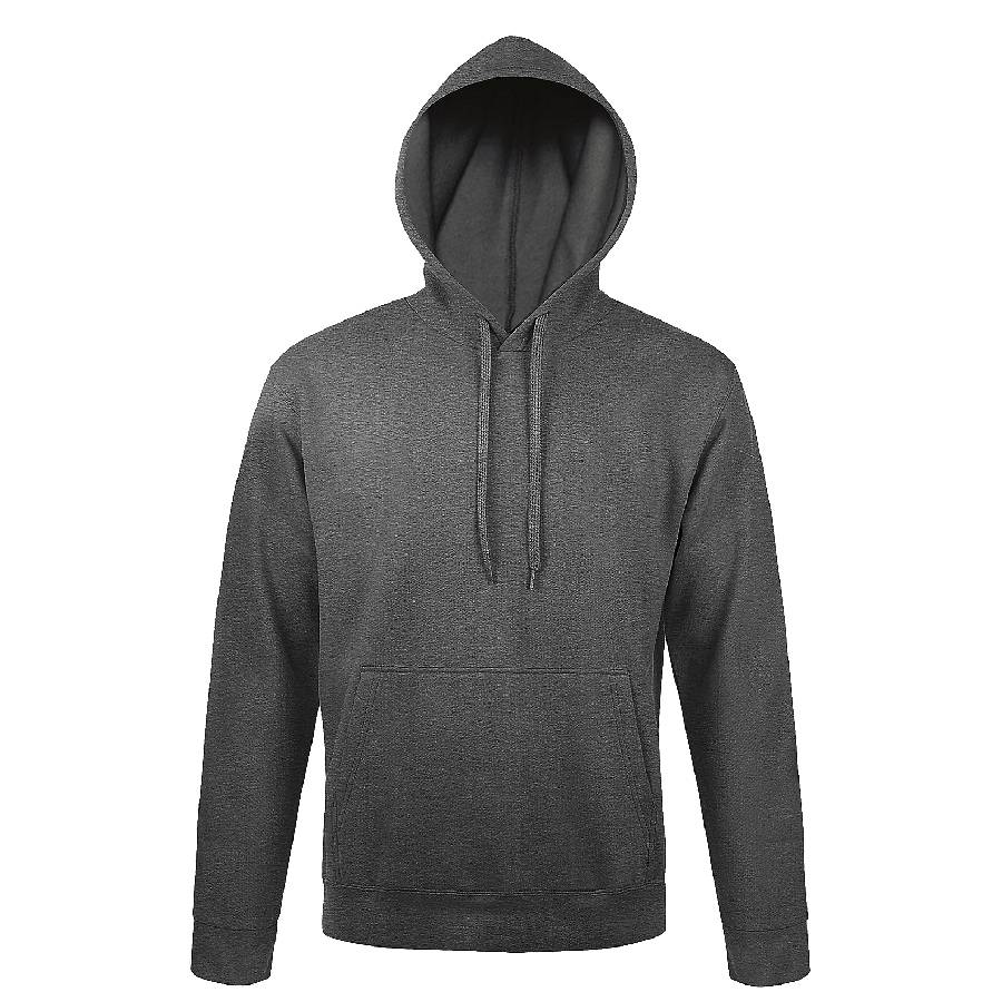 Толстовка мужская с капюшоном SNAKE, тёмно-серый меланж, 3XL, 50% хлопок, 50% полиэстер, 280 г/м2