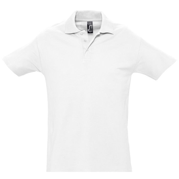 Рубашка поло мужская SPRING II,белый,3XL,100% хлопок, 210/м2