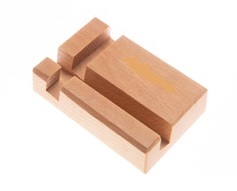 Подставка для телефона  и планшета, 11х7,5х2 см, бук