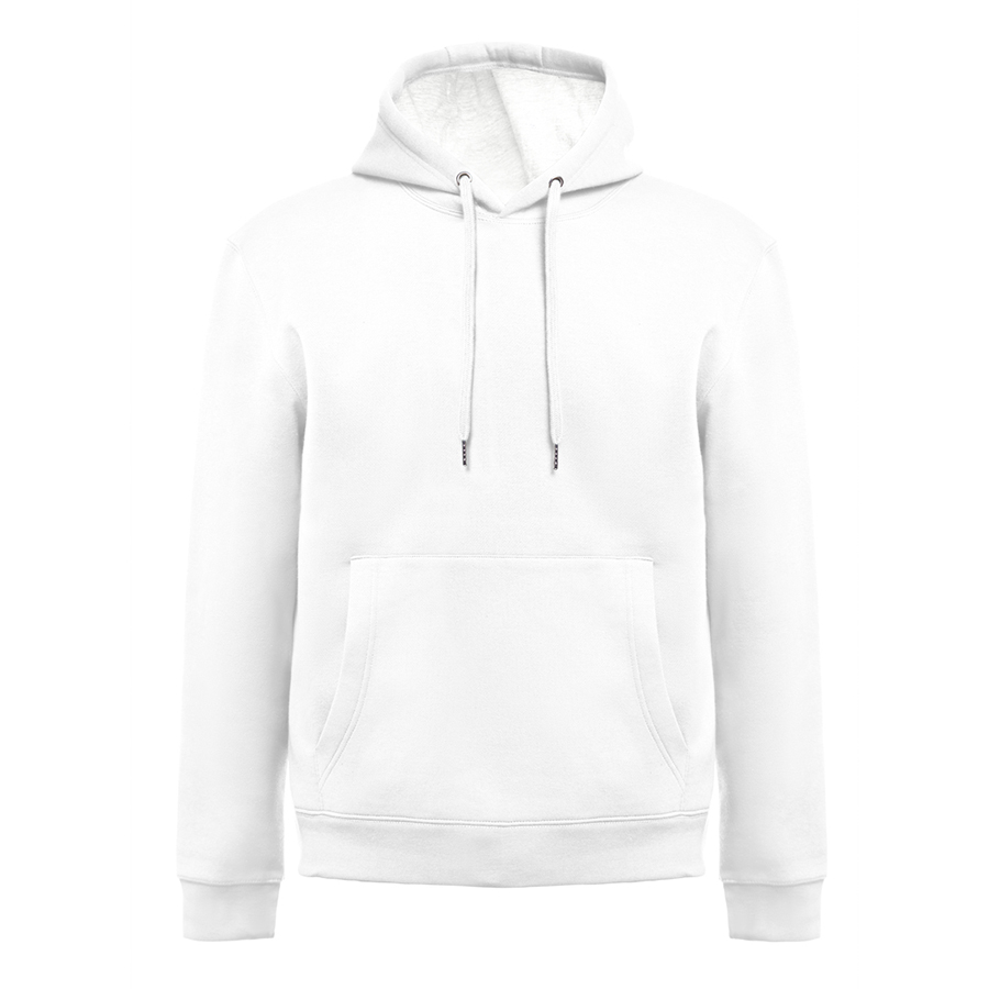 Толстовка мужская с капюшоном KARACHI, белый, 2XL, 80% хлопок, 20% полиэстер, плотность 280 г/м2