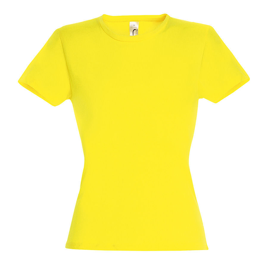 Футболка MISS 2XL лимонный 100% хлопок 150, г/м2