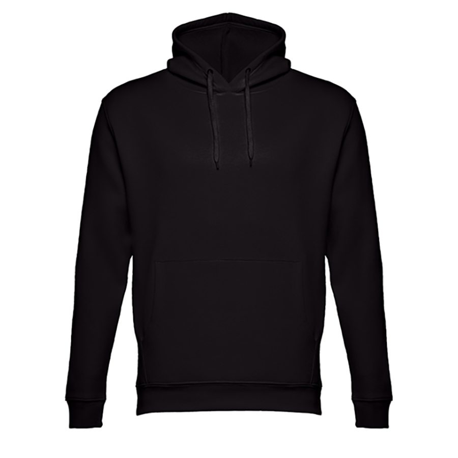 Толстовка мужская с капюшоном PHOENIX, черный, 5XL, 50% хлопок, 50% полиэстер, плотность 320 г/м2