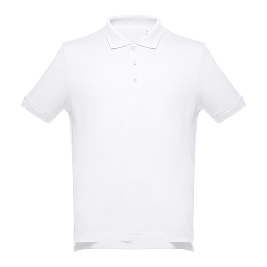 Рубашка-поло мужская ADAM, белый, 4XL, 100% хлопок, плотность 195 г/м2