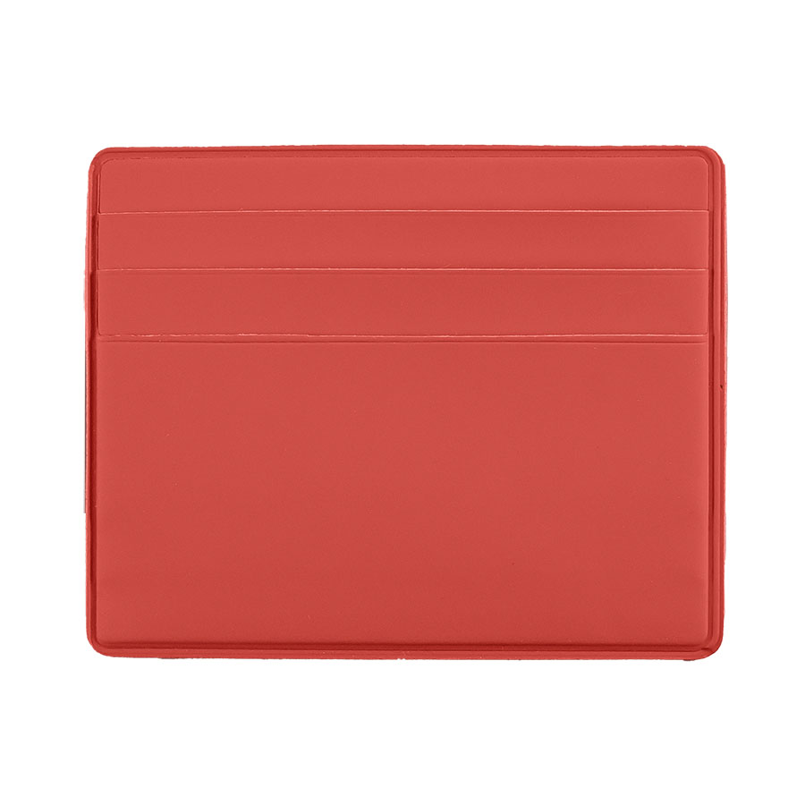 Чехол Simply для 6 карт с отделением для денег, красный, PU