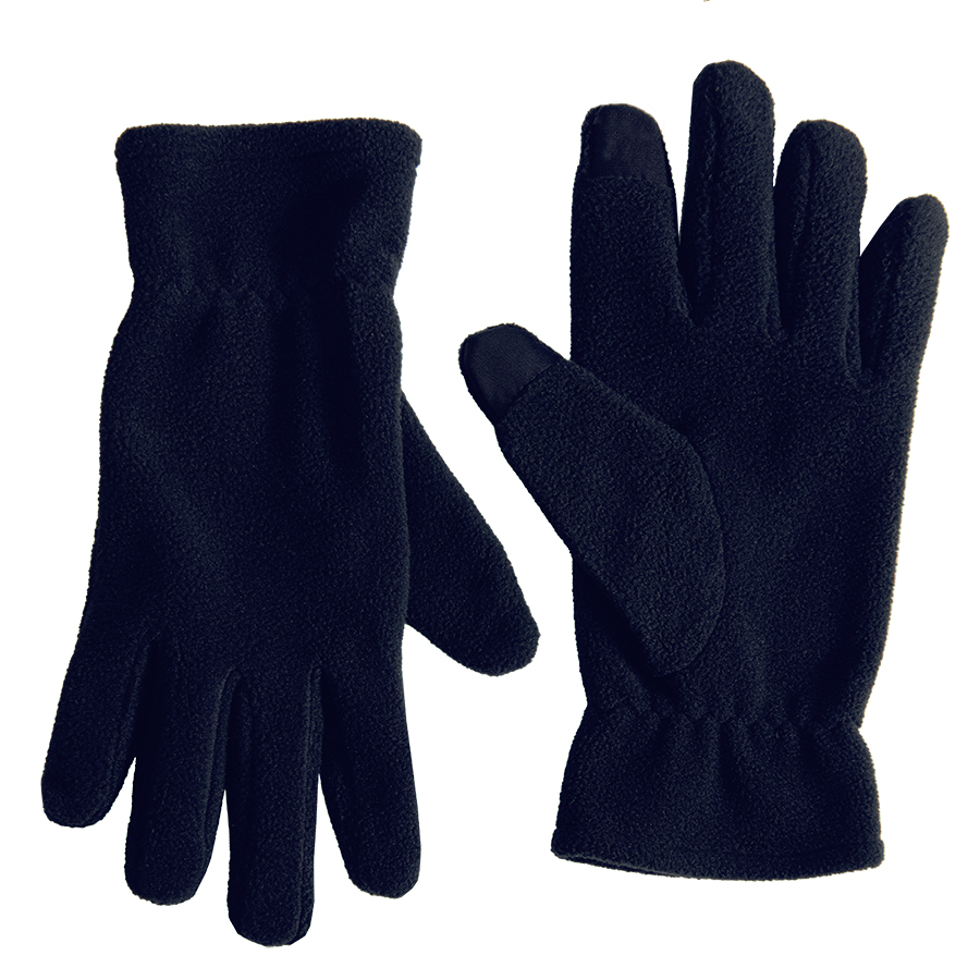 Перчатки флисовые сенсорные TRAIL, темно-синий, L/XL, 100% полиэстер, 220 г/м2