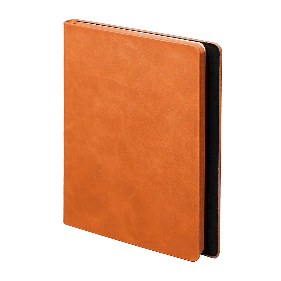 Ежедневник недатированный Solas, формат А5, с магнитом, оранжевый, кремовый блок в линейку