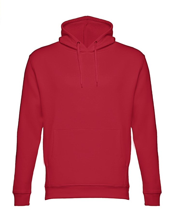 Толстовка мужская с капюшоном PHOENIX, бордовый, M, 50% хлопок, 50% полиэстер, плотность 320 г/м2