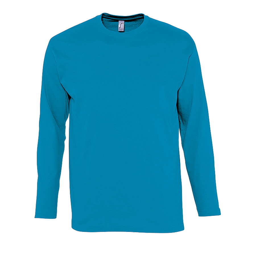 Футболка мужская с длинным рукавом MONARCH, аква, XL, 100% хлопок, 150 г/м2