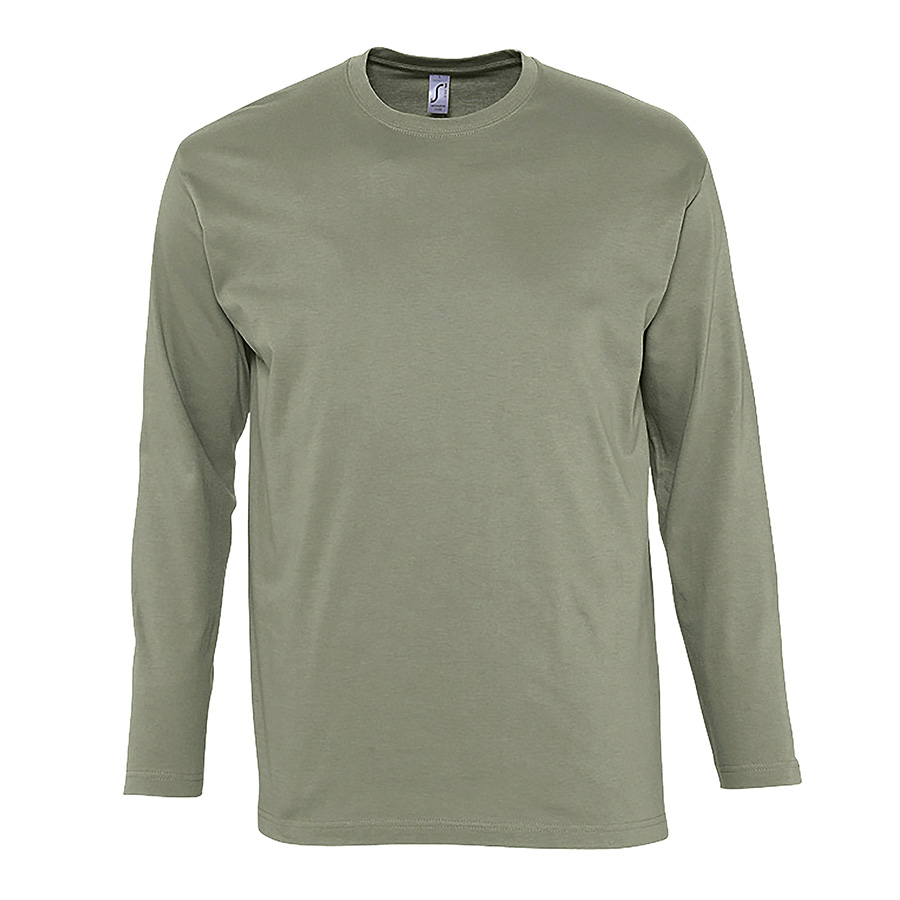 Футболка мужская с длинным рукавом MONARCH, хаки, 4XL, 100% хлопок, 150 г/м2