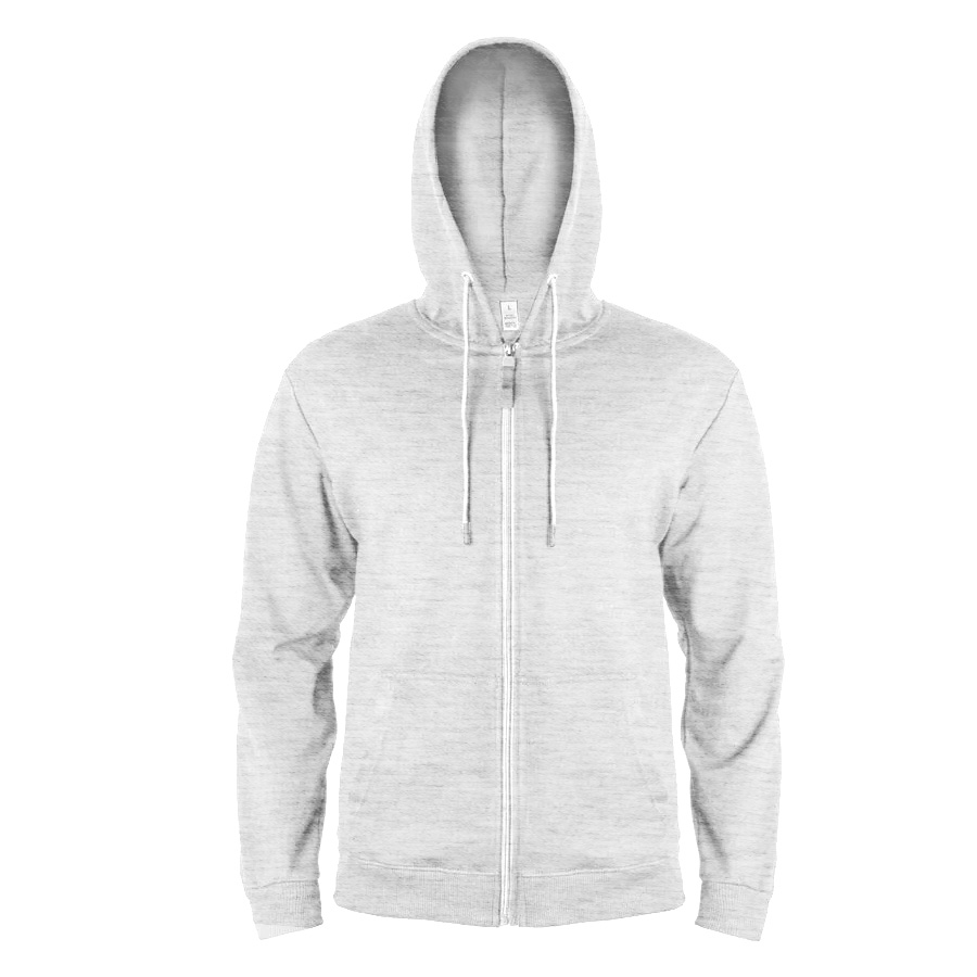 Толстовка мужская на молнии с капюшоном EVEREST 2, св-с м, 2XL, 50 % хлопок, 50% полиэстер, 260 г/м2