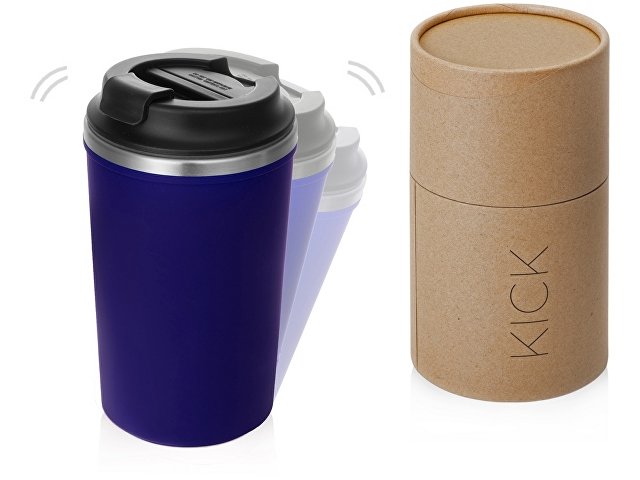 Герметичная термокружка на присоске Kick, 350 мл