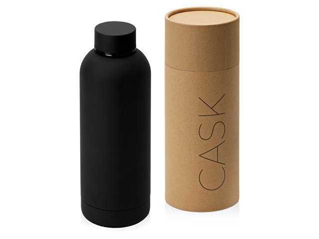 Вакуумная термобутылка с медной изоляцией Cask, soft-touch, тубус, 500 мл