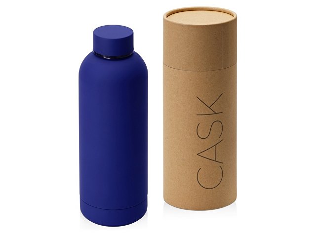 Вакуумная термобутылка с медной изоляцией Cask, soft-touch, тубус, 500 мл