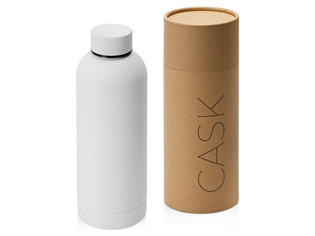 Вакуумная термобутылка с медной изоляцией Cask, soft-touch, тубус, 500 мл