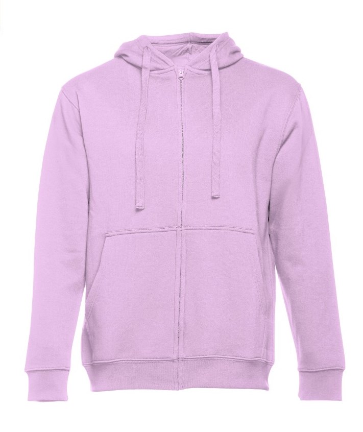 Толстовка мужская с капюшоном на молнии AMSTERDAM, сиренев., XL, 50% хлопок, 50% полиэстер, 320 г/м2
