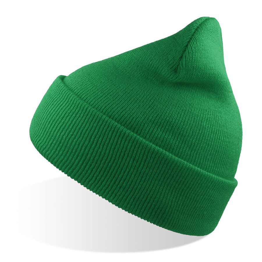Шапка вязаная  двойная Wind-S, зелёный, 100% переработанный полиэстер